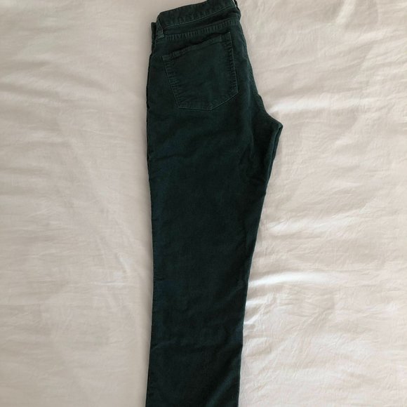 J. Crew City Fit Classic Green Corduroy Pants - Picture 3 of 4